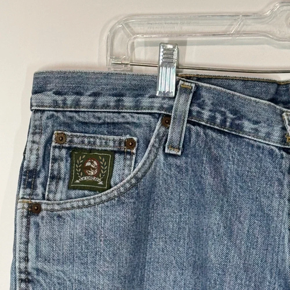 Cinch Jeans Mens 38x31 Blue Green Label Relaxed Fit Straight Leg Denim Western